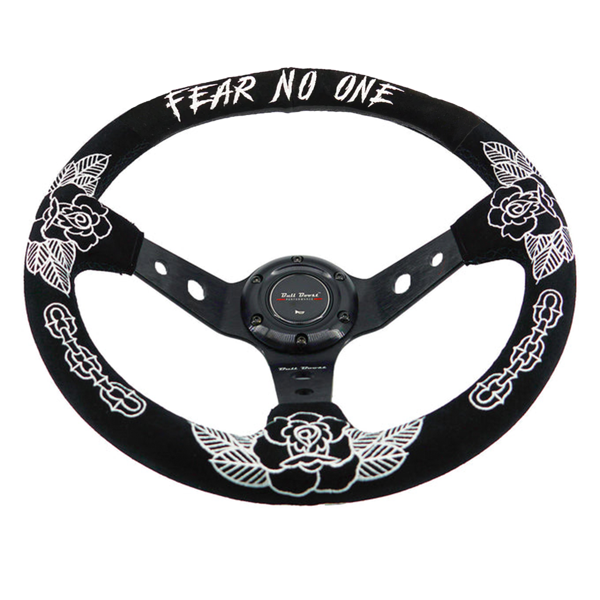 BW Rose Deep Dish Steering Wheel + Short Hub Adapter Kit For Honda Acura