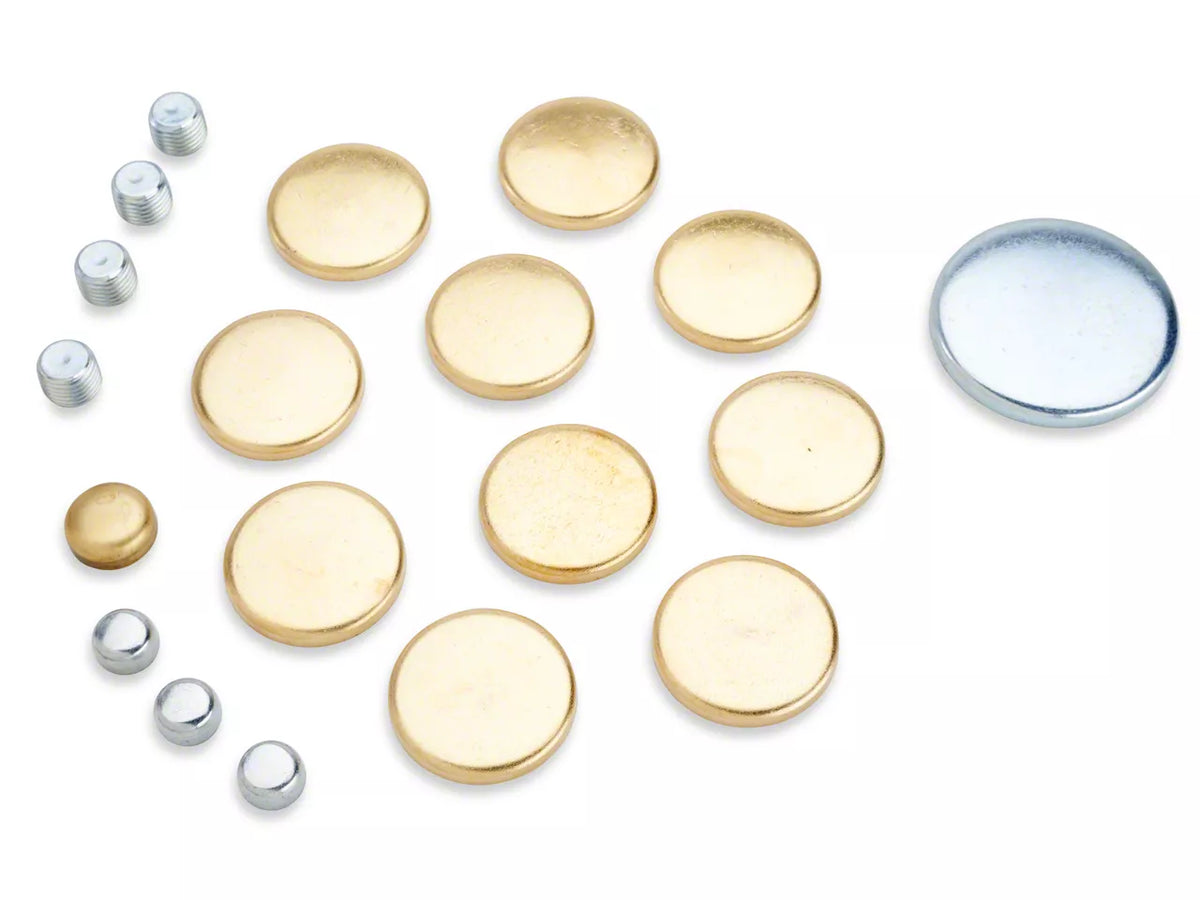 SR Performance Freeze Plug Kit; Brass (79-95 5.0L Mustang)