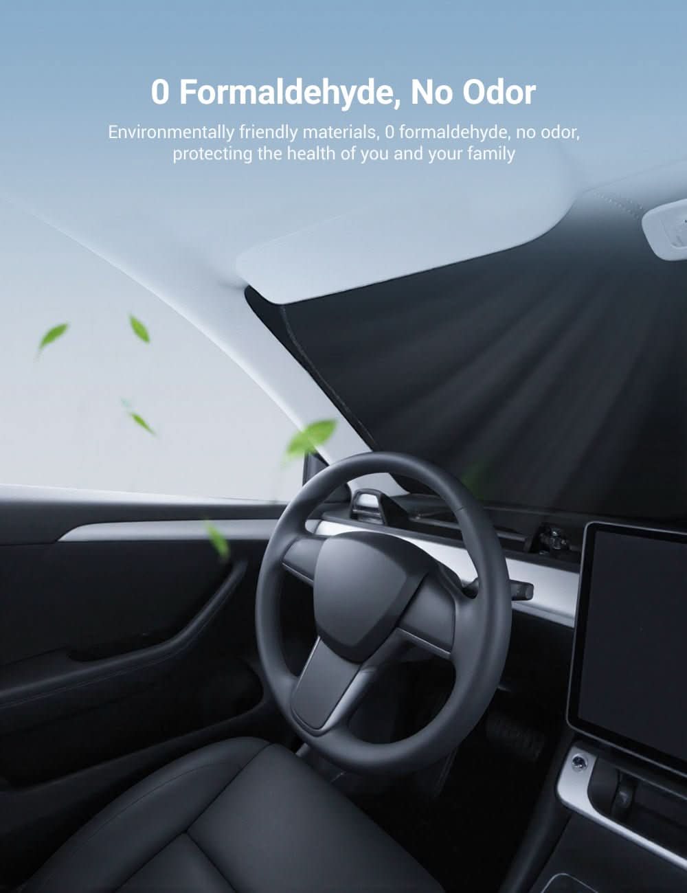 Front Windshield Sunshade for Model 3 / Model Y | TESERY