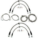 Front & Rear Brake Line Replacement Kit For 96-00 Honda Civic w/rear disc