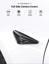 Full Side Camera Covers for Tesla Model 3 / Y - Carbon Fiber Exterior Mods