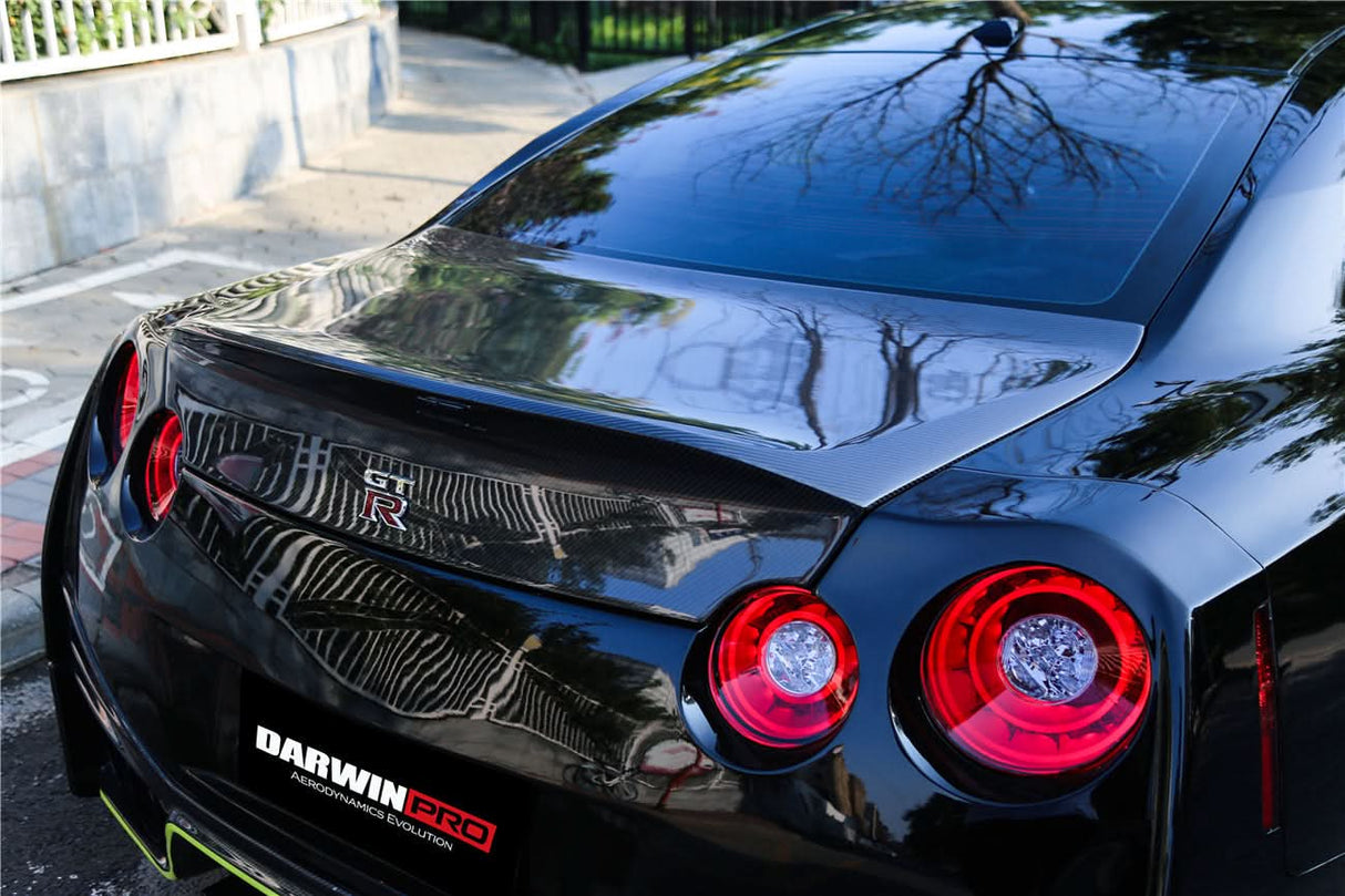 2008-2025 Nissan GTR R35 DLK Style Carbon Fiber Trunk | Fits CBA DBA EBA
