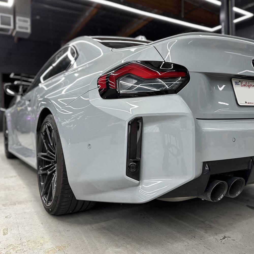 2023+ BMW G87 M2 Rear Bumper Reflector Pre-cut Overlay Smoked