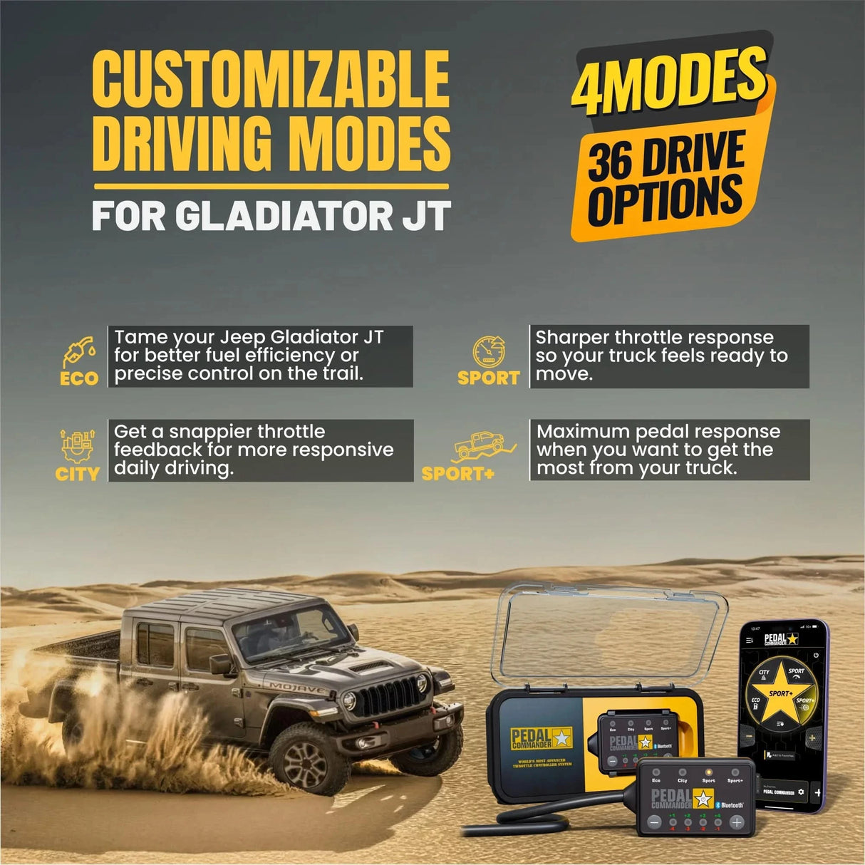 Pedal Commander for Jeep Gladiator