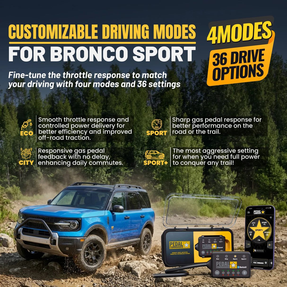 Pedal Commander for Ford Bronco Sport