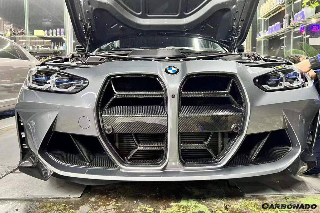 2021-UP BMW M3 G80 M4 G82 G83 OD Style DRY Carbon Fiber Grille (NO ACC)