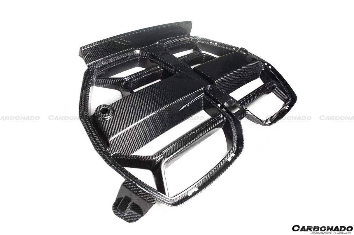 2021-UP BMW M3 G80 M4 G82 G83 OD Style DRY Carbon Fiber Grille (NO ACC)