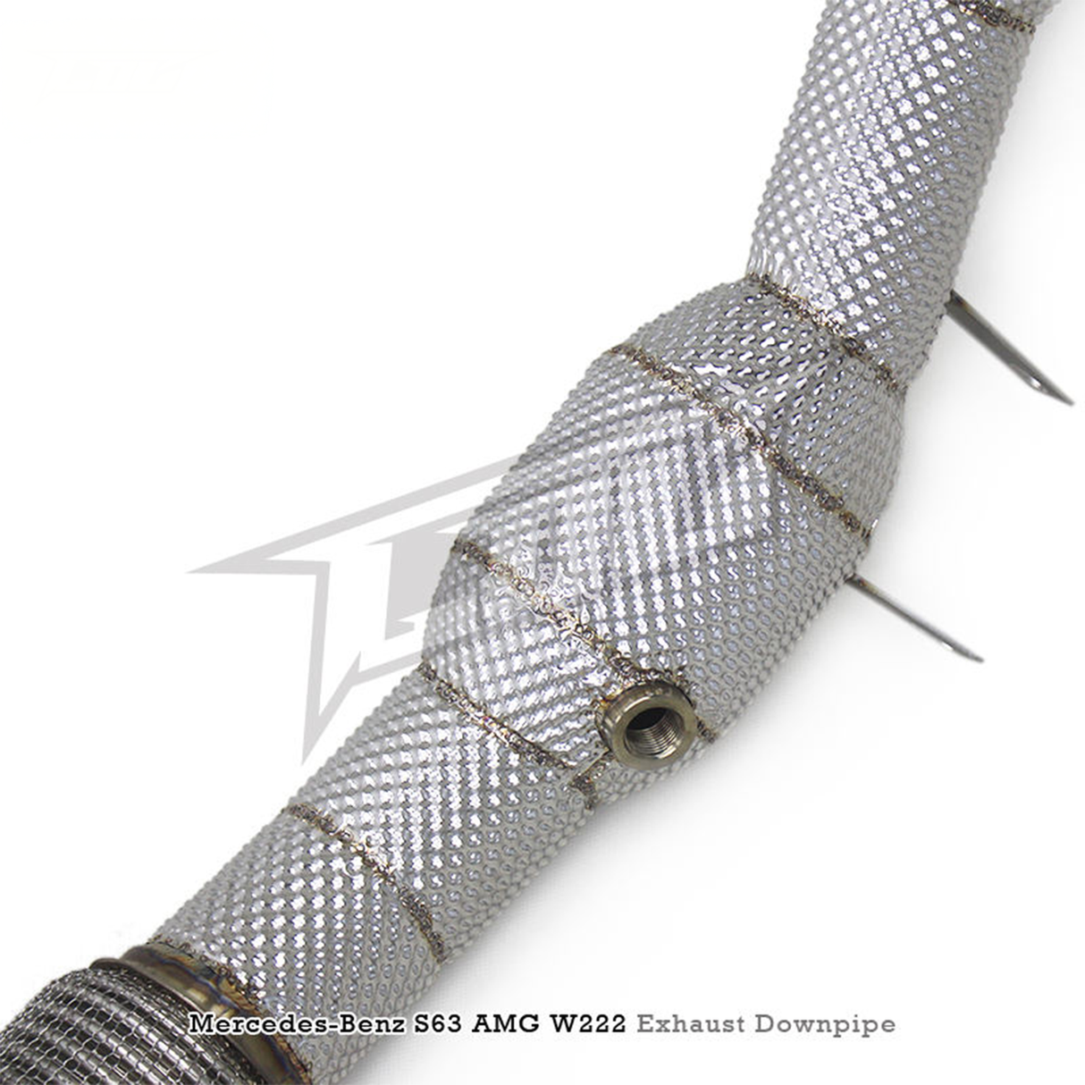 High‑Flow Catted Stainless Steel Downpipe for Mercedes Benz S63 AMG W222 5.5T