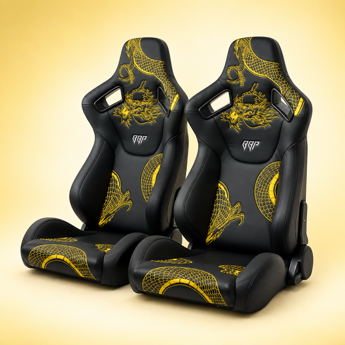 Bull Boost Adjustable Racing Lowered Ultra Max Bucket Seat w/ Seat Rails