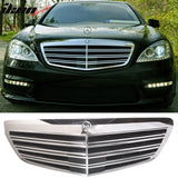 2010-2013 Mercedes-Benz W221 S Class Front  Bumper Hood Grille ABS