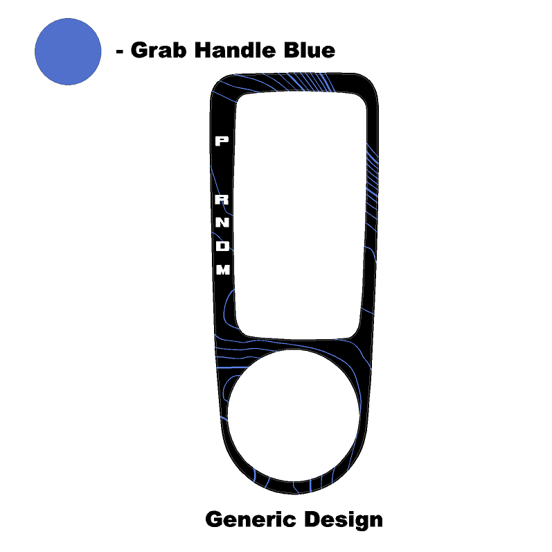 Topo Automatic Shifter Overlay (Printed Series) - 2021+ Bronco Automatic