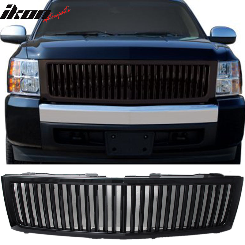 2007-2013Â Chevy Silverado 1500 Vertical Front Bumper Unpainted Grille