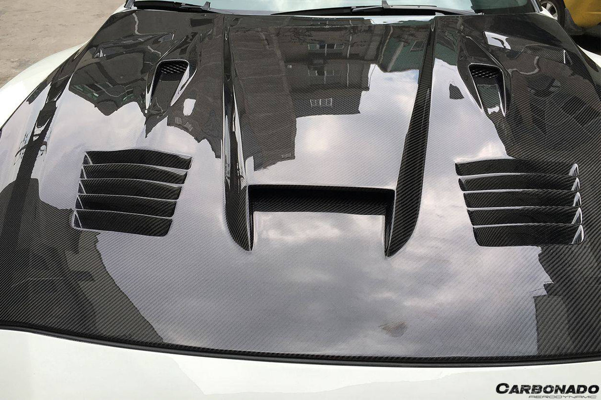 2008-2016 Nissan GTR R35 CBA  DBA GTC Style Carbon Fiber Hood