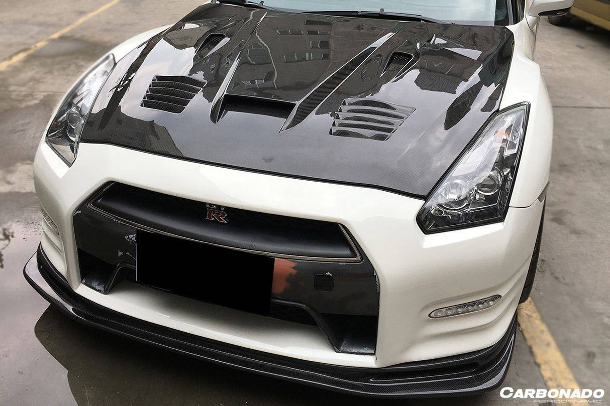 2008-2016 Nissan GTR R35 CBA  DBA GTC Style Carbon Fiber Hood