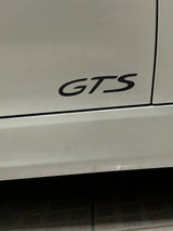 "GTS" Door Vinyl Logo Emblems for Porsche Vehicles (Boxter, Cayman, 911, Macan, Cayenne, Panamera)