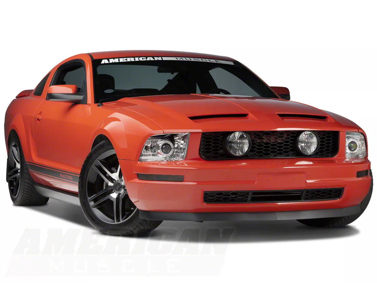 SpeedForm GT Style Pony Delete Grille with Fog Lights (05-09 Mustang V6)