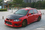 2003-2006 Mitsubishi Evo 7 8 9 VTX Style Carbon Fiber Hood
