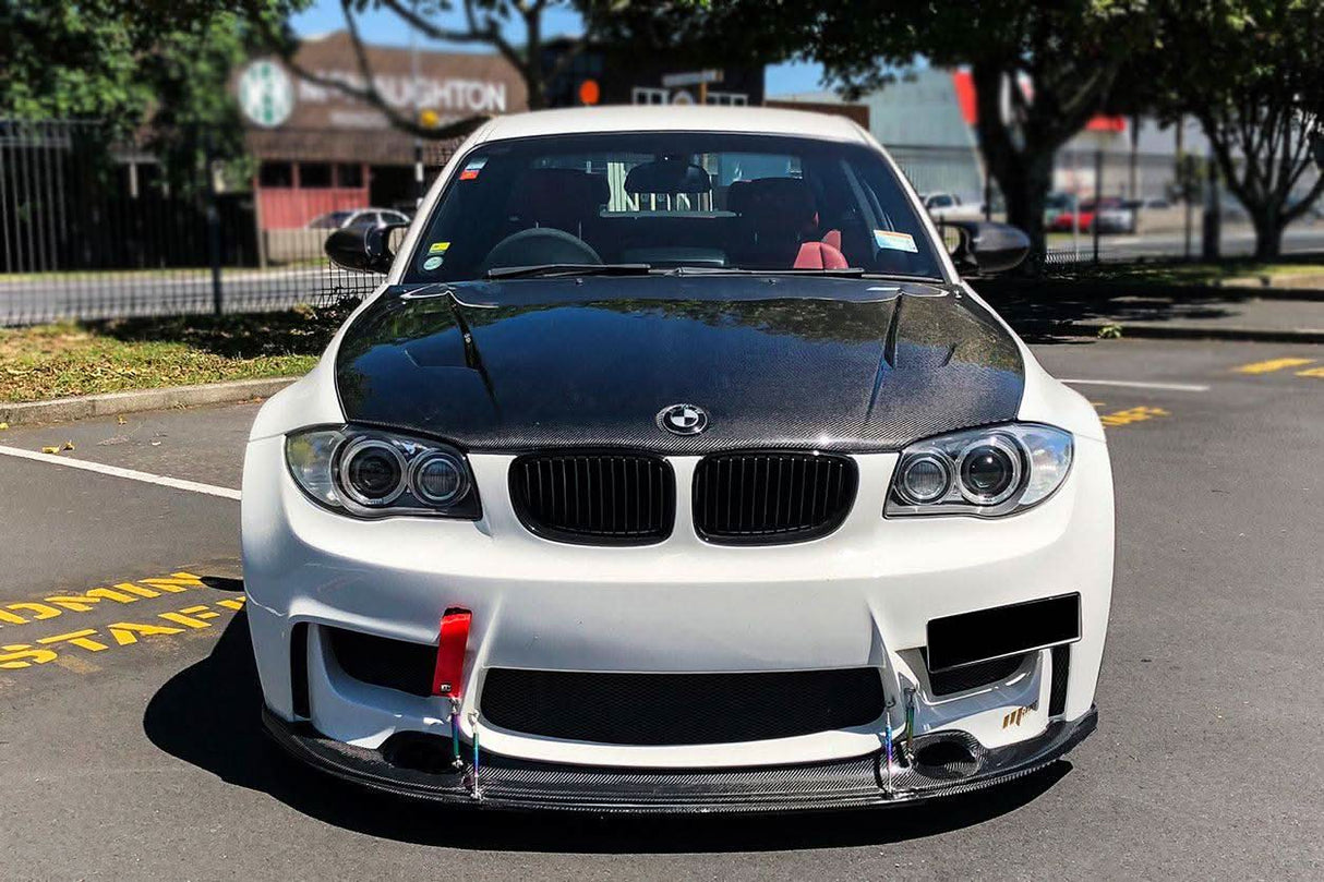 2008-2013 BMW 1 Series E82, E88, 1M, RZ Style Carbon FIber Hood