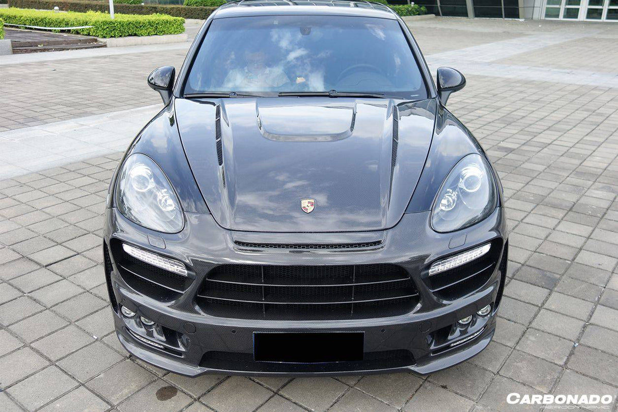2011-2014  Porsche Cayenne 958.1 HM Style Carbon Fiber Hood