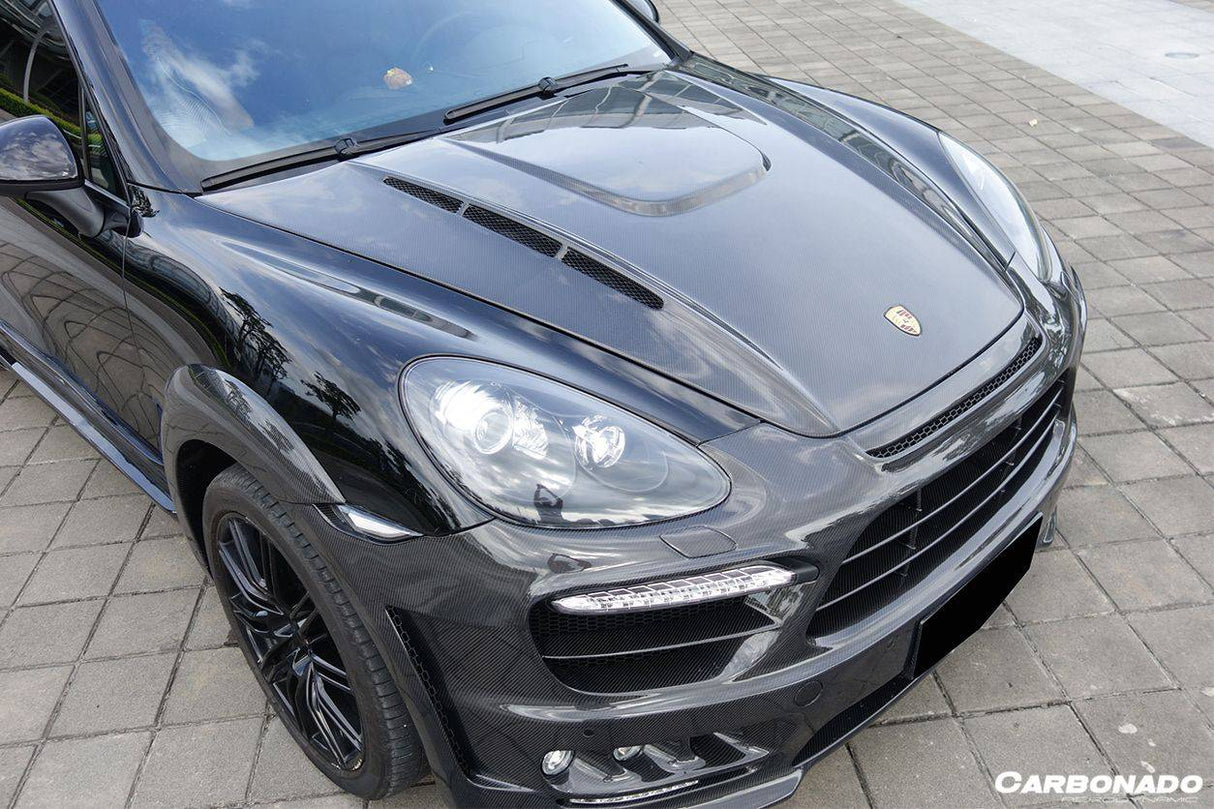 2011-2014  Porsche Cayenne 958.1 HM Style Carbon Fiber Hood