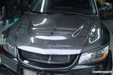 2003-2006 Mitsubishi Evo 7 8 9 VTX Style Carbon Fiber Hood