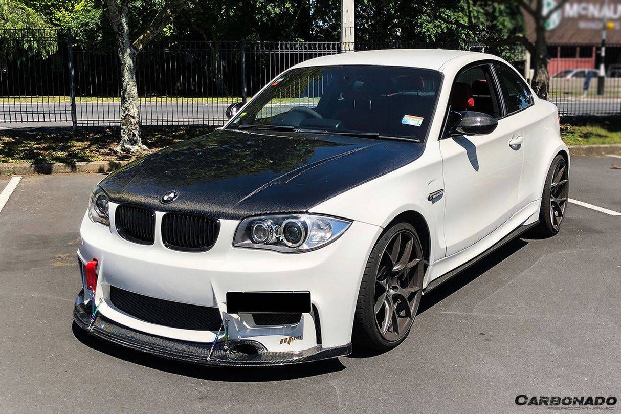 2008-2013 BMW 1 Series E82, E88, 1M, RZ Style Carbon FIber Hood