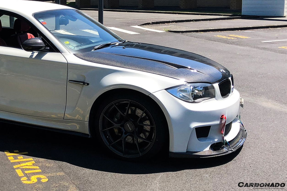 2008-2013 BMW 1 Series E82, E88, 1M, RZ Style Carbon FIber Hood