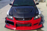 2003-2006 Mitsubishi Evo 7 8 9 VTX Style Carbon Fiber Hood