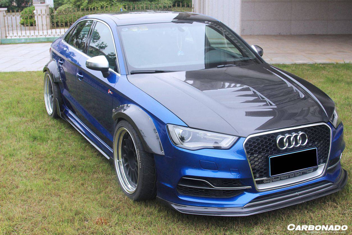 2017-2020 Audi RS3 S3 A3 Sedan BKSS Style Carbon Fiber Hood