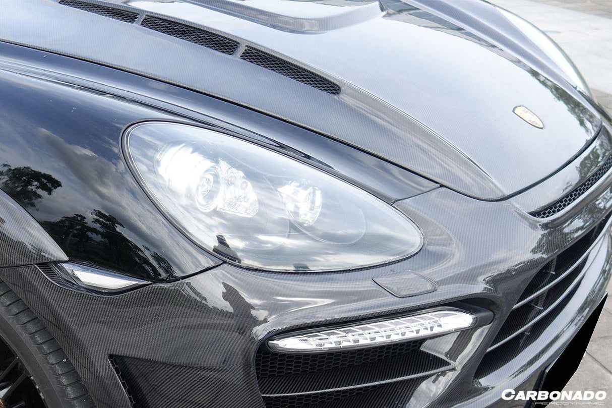 2011-2014  Porsche Cayenne 958.1 HM Style Carbon Fiber Hood