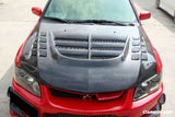 2003-2006 Mitsubishi Evo 7 8 9 VTX Style Carbon Fiber Hood