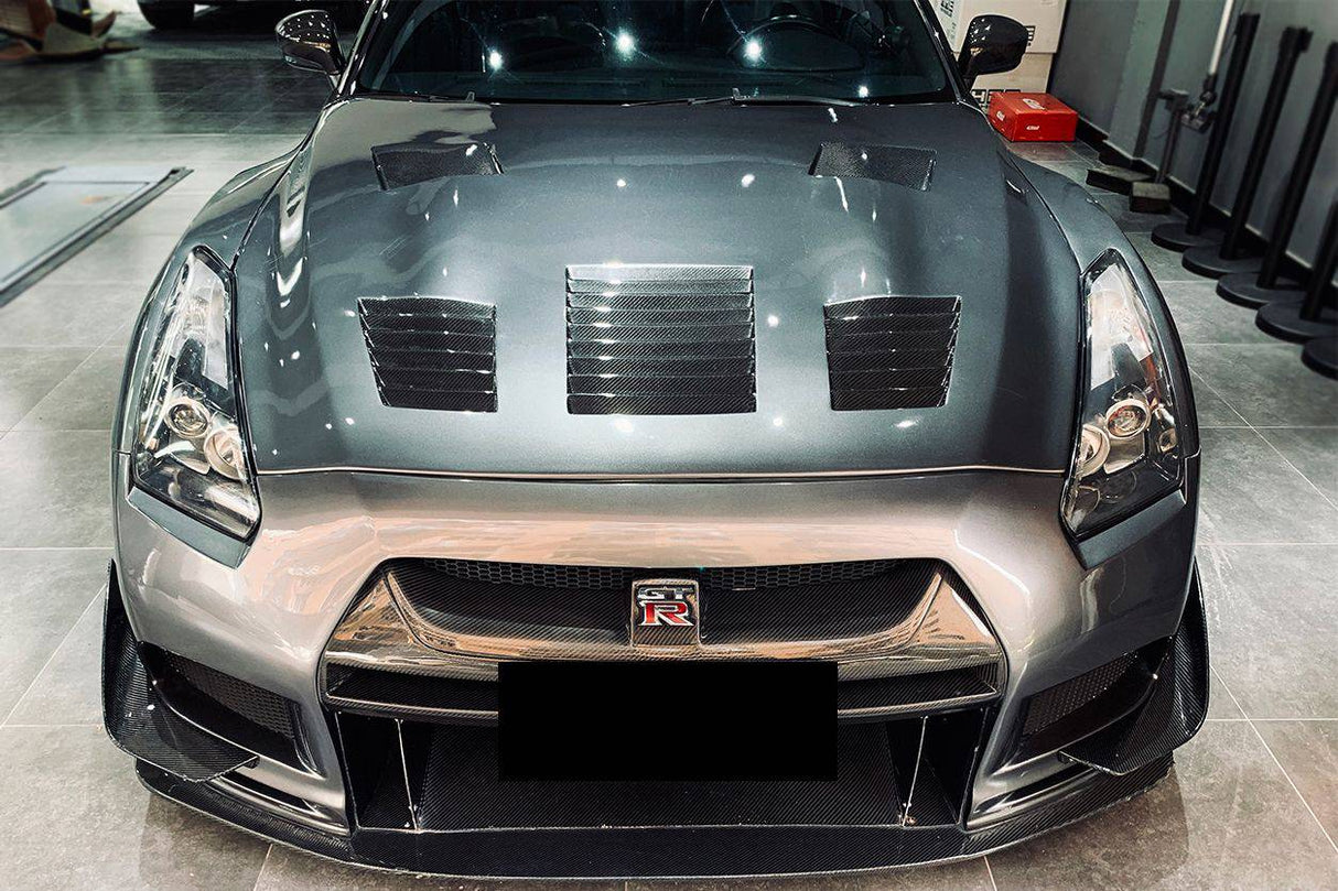 2008-2016 Nissan GTR R35 CBA DBA TP Style Carbon Fiber Hood