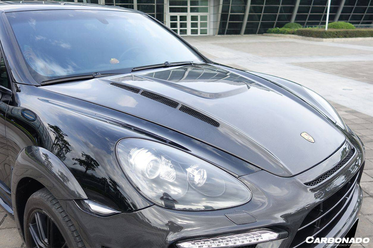 2011-2014  Porsche Cayenne 958.1 HM Style Carbon Fiber Hood