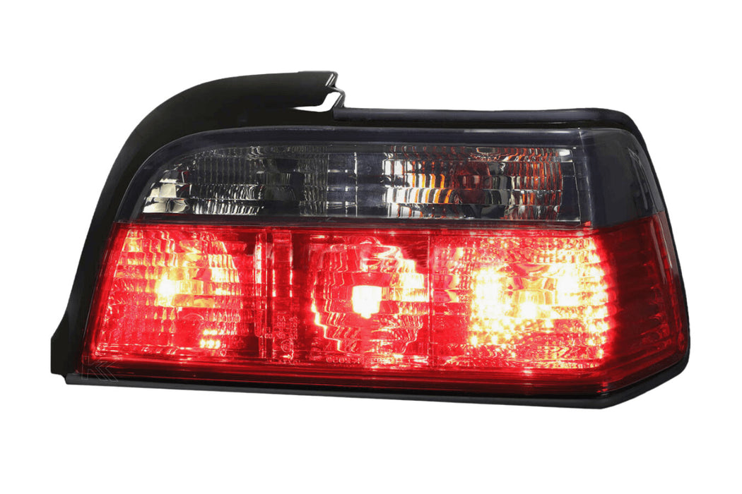 BMW 3-Series E36 Coupe Red/Smoke JDM Style Tail Lights (90-99) - V2