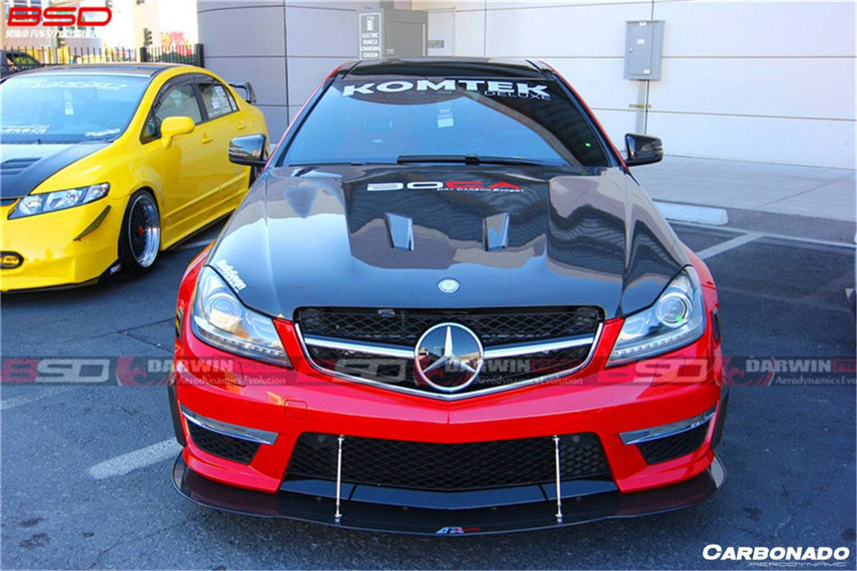 2012-2014 Mercedes Benz W204 C63 AMG BK Style hood