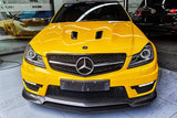 2012-2014 Mercedes Benz W204 C63 AMG RZ Style Carbon Fiber Front Lip