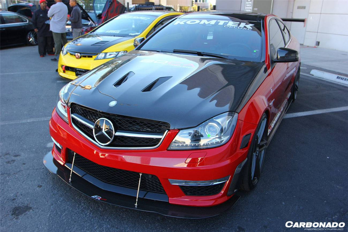 2012-2014 Mercedes Benz W204 C63 AMG BK Style hood