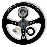 6-Bolt Racing Steering Wheel + Hub Adapter Boss Kit for Honda Acura Civic, Del Sol, Integra