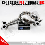 2013-2016 Scion FR-S 4-2-1 Equal Length Header EL Spun High Flow Cat