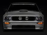 Raxiom Led Halo Projector Headlights; Black Housing; Clear Lens (05-09 Mustang W/ Factory Halogen Headlights, Excluding Gt500)