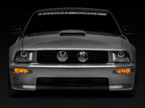 Raxiom Led Halo Projector Headlights; Black Housing; Clear Lens (05-09 Mustang W/ Factory Halogen Headlights, Excluding Gt500)