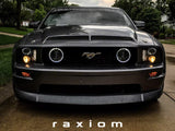 Raxiom Led Halo Projector Headlights; Black Housing; Clear Lens (05-09 Mustang W/ Factory Halogen Headlights, Excluding Gt500)