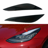 Headlight eyelid trimming eyebrow stickers suitable for Tesla Model 3 （2017-2021）
