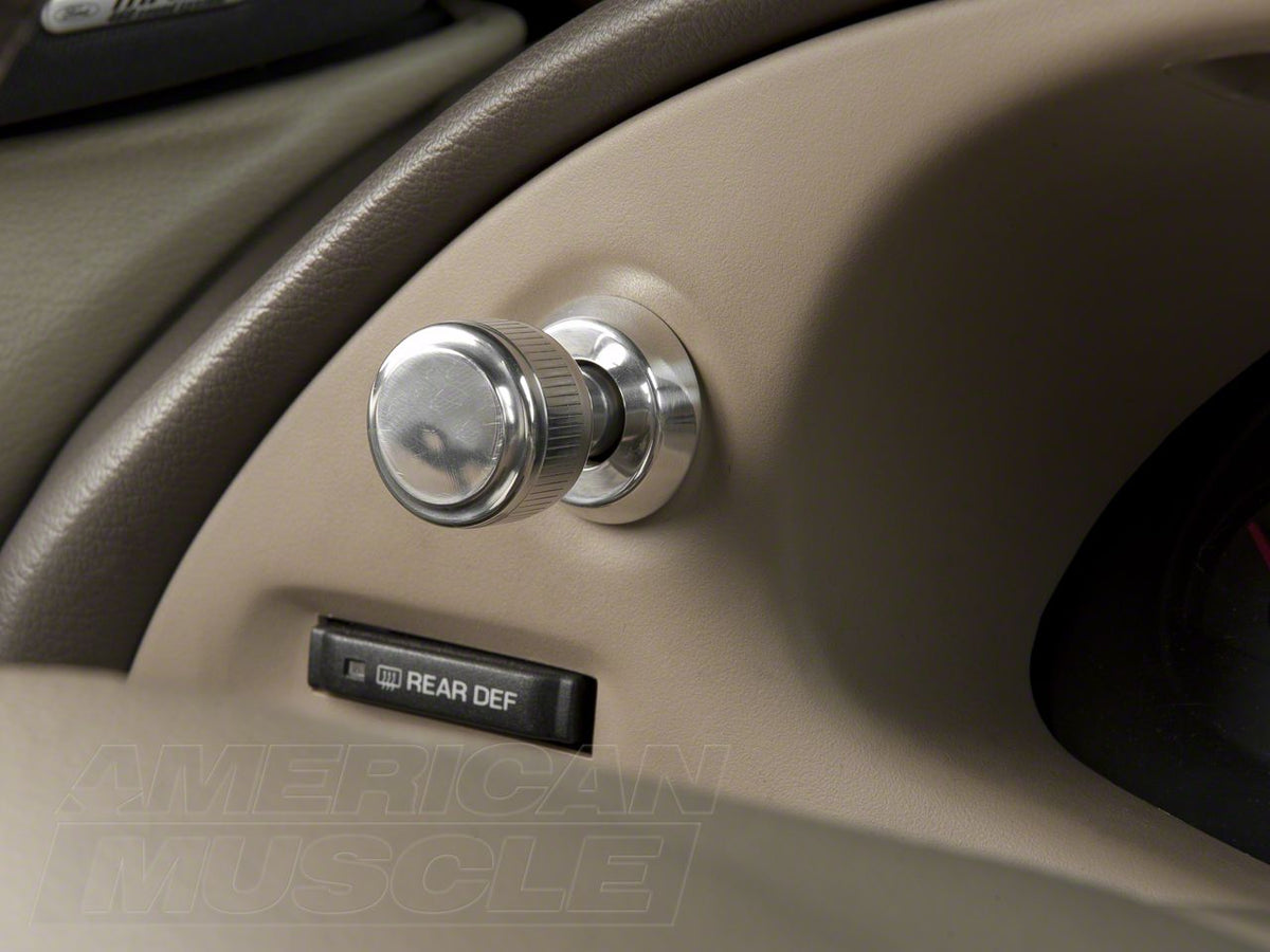 Speedform Modern Billet Headlight Knob; Polished (94-04 Mustang)