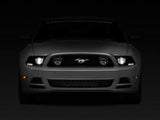 Raxiom LED Halo Projector Headlights; Black Housing; Smoked Lens (13-14 Mustang w/ Factory HID Headlights)