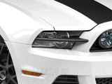 Mmd Headlight Splitters; Matte Black (13-14 Mustang)