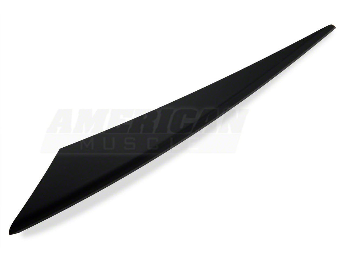Mmd Headlight Splitters; Matte Black (13-14 Mustang)