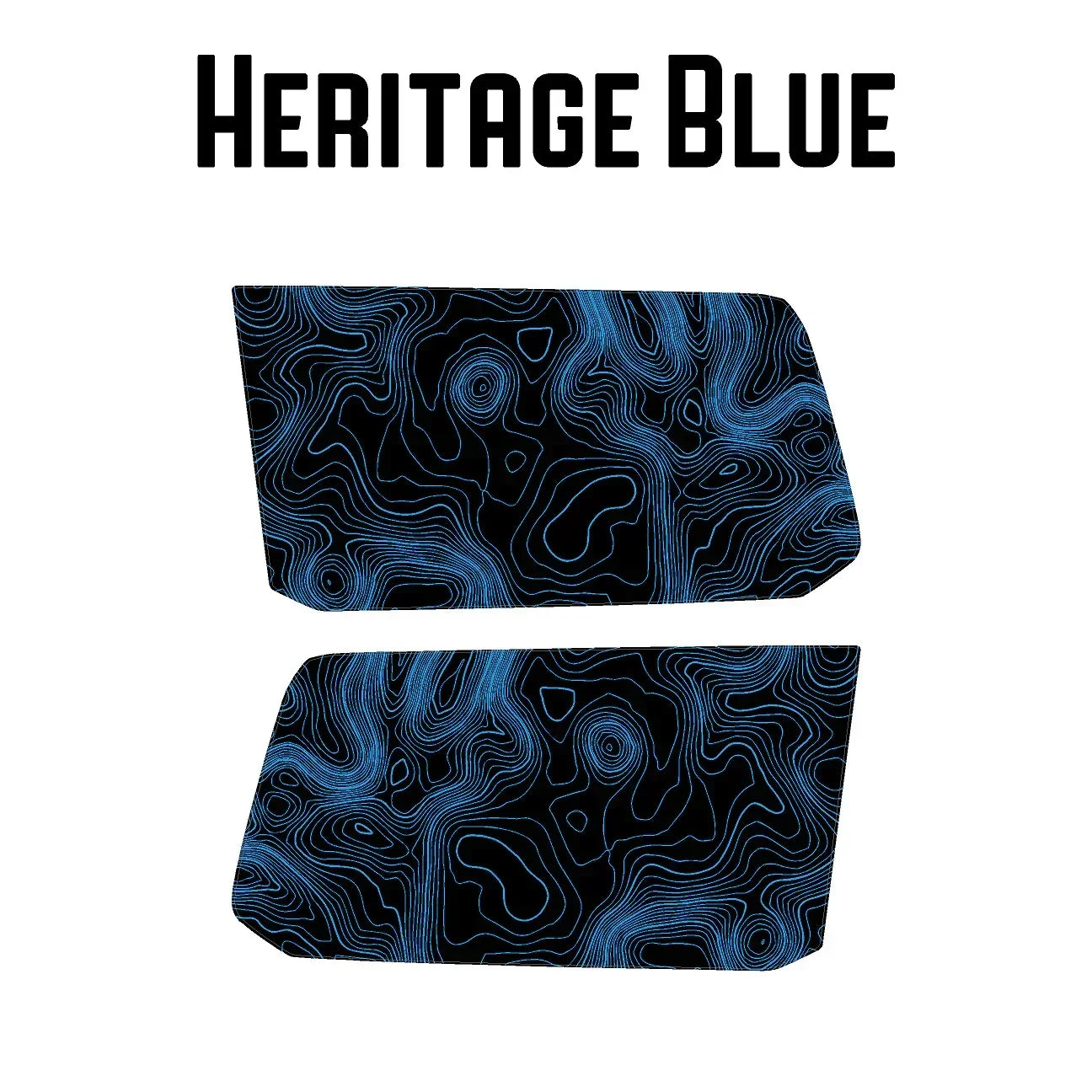 Topographic Rear Window Map Overlays V3 (Perforated) - 2024+ Land Cruiser