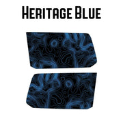 Topographic Rear Window Map Overlays (Solid) - 2024+ Land Cruiser
