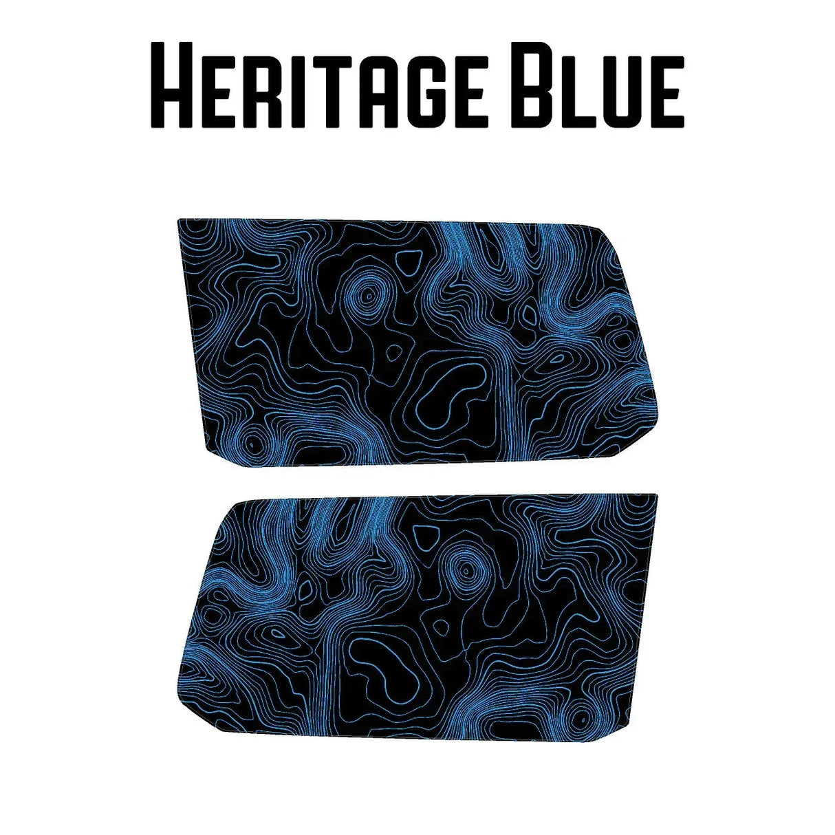 Topographic Rear Window Map Overlays - 2024+ Land Cruiser